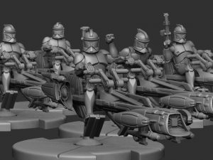 Phase 1 Hoverbike and Squad set.